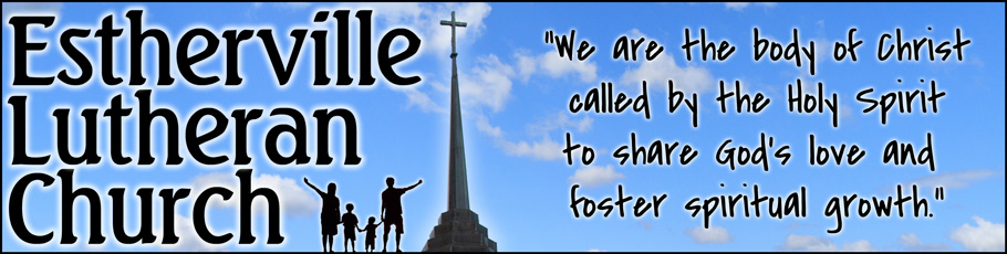 Estherville Lutheran Church logo, header